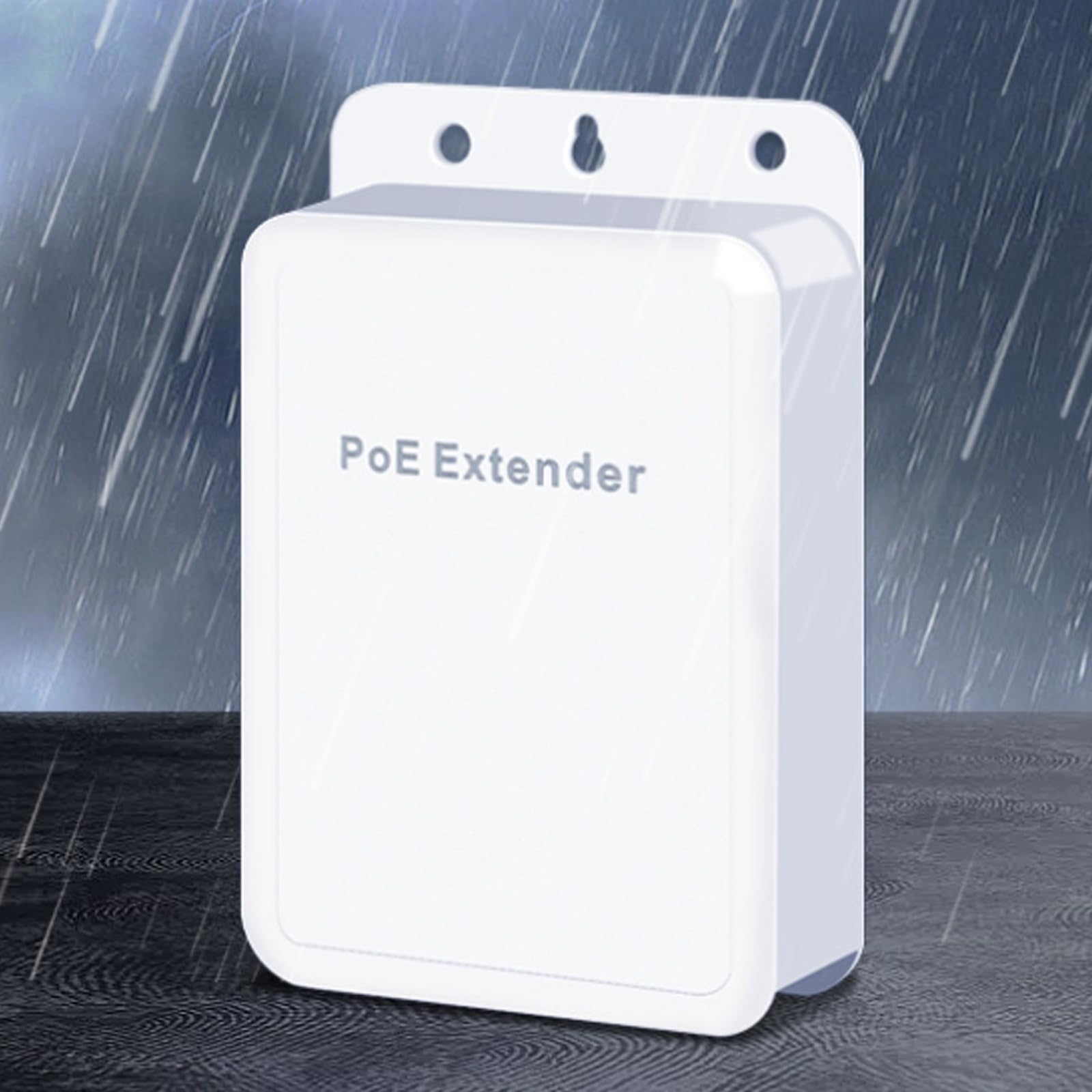 Gigabit PoE Extender, Outdoor 4 porte PoE Switch, 1000Mbps Distanza di trasmissione 100m, 1PoE in 3PoE Out Extender IEEE 802.3 af/at Ripetitore PoE per iniettore PoE e telecamera di sicurezza, Plug