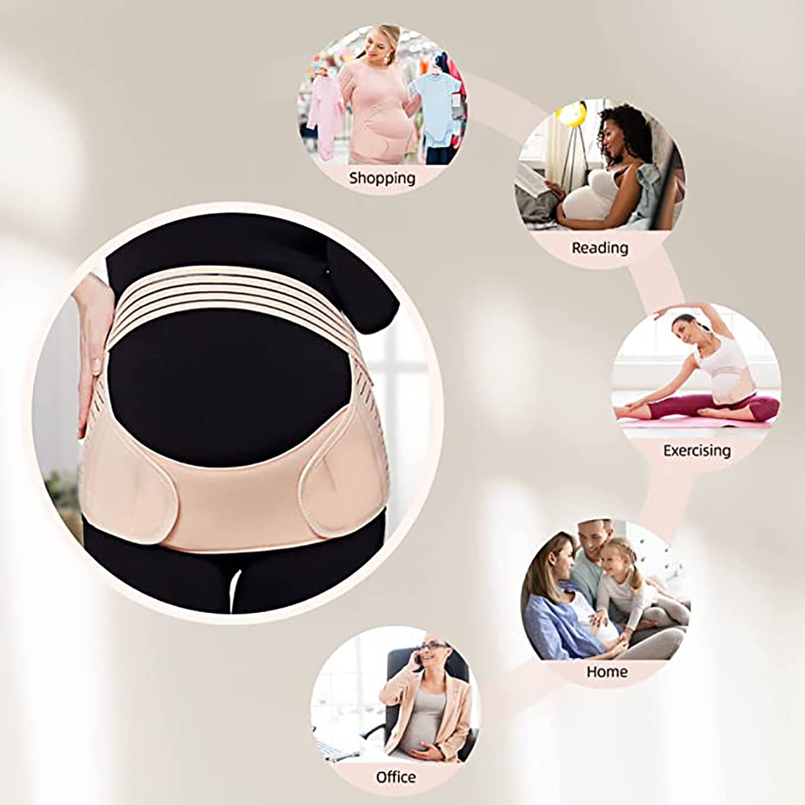 Schwangerschaftsstützgürtel for schwangere Frauen, Lendenwirbelsäule, Schwangerschaftsgürtel, Schwangerschaftsgürtel, Schwangerschaftsgürtel, Bauchbänder und Unterstützung – for die Vorbereitung auf d