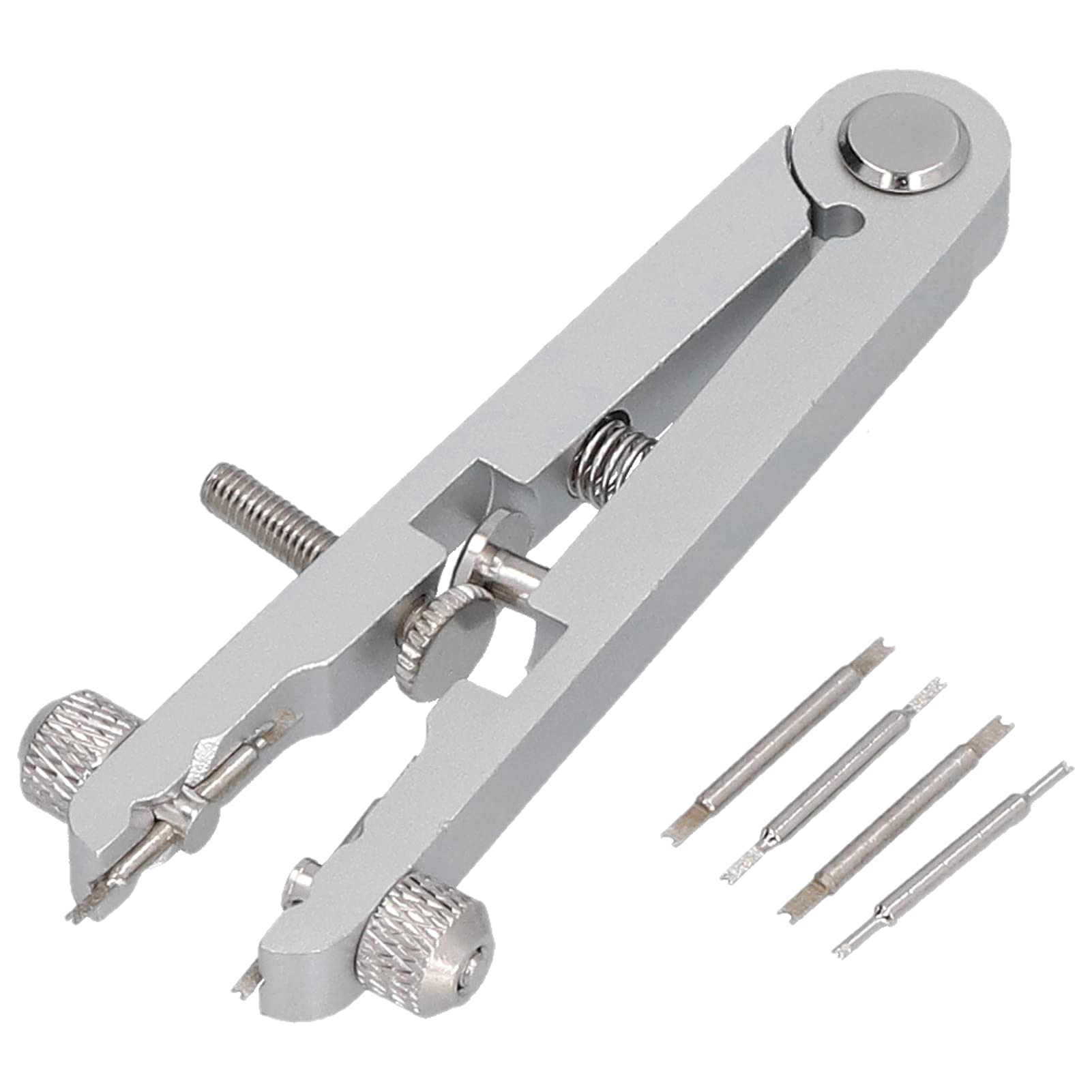 KUIDAMOSSpring Pin Tweezer, Spring Bar Remover Kit More Convenience To the Repair Compact in Size Light in Weight for Part Adjustment(white)