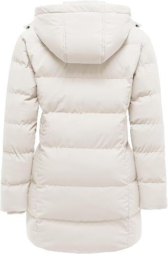 WenVen Women's Warm Thickened Parka Coat Winter Puffer Jacket with Hood
