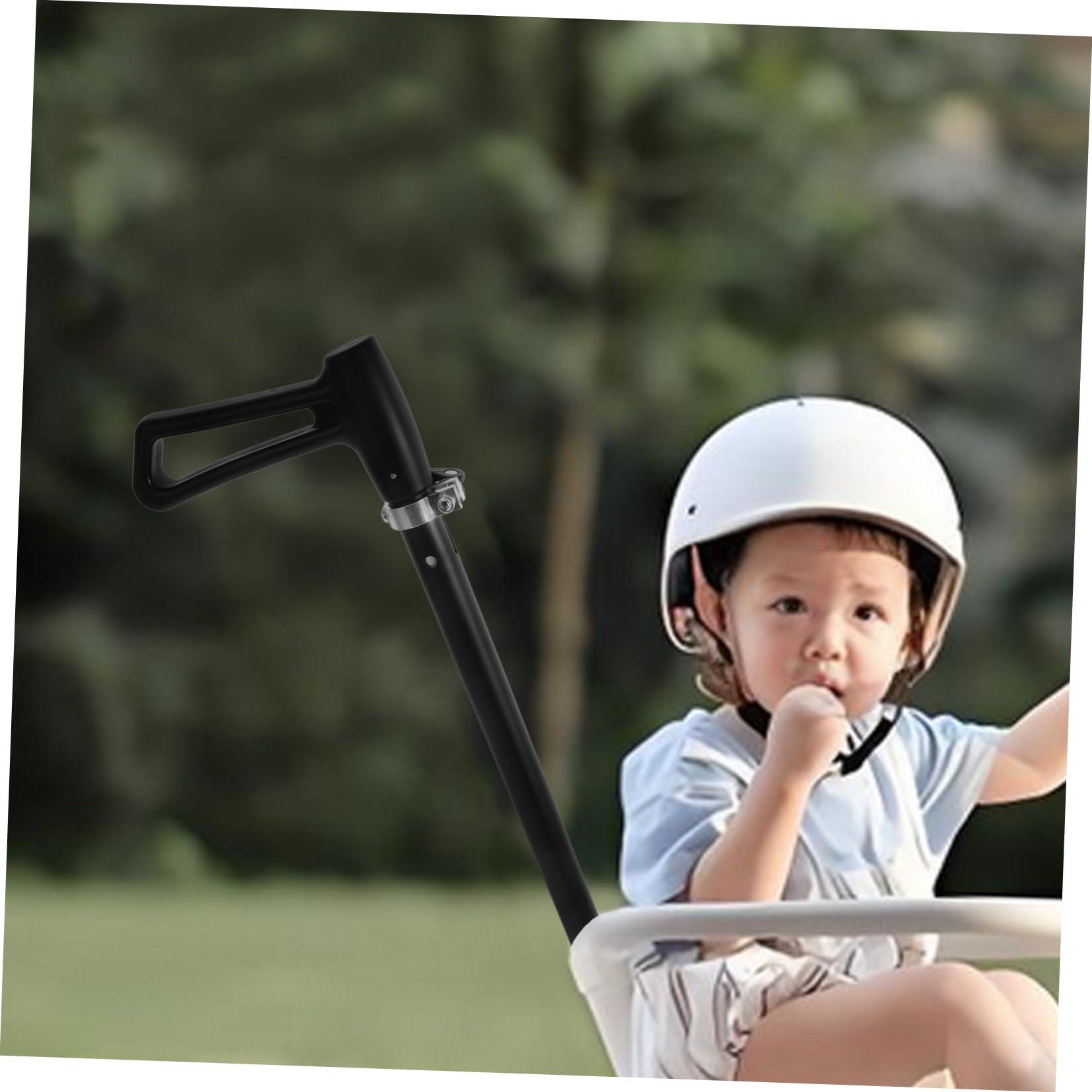 Kinderwagen Schieber mit Schiebestange für Scooter, Schwarz