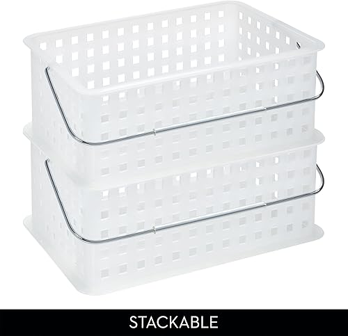 Miniatura 5 de Cesta organizadora de almacenamiento InterDesign, Plástico, Frost, M