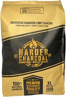 Natural Premium Restaurant Extra Large Lump Charcoal Made from White Quebracho Wood for Grilling and Smoking (33lb)