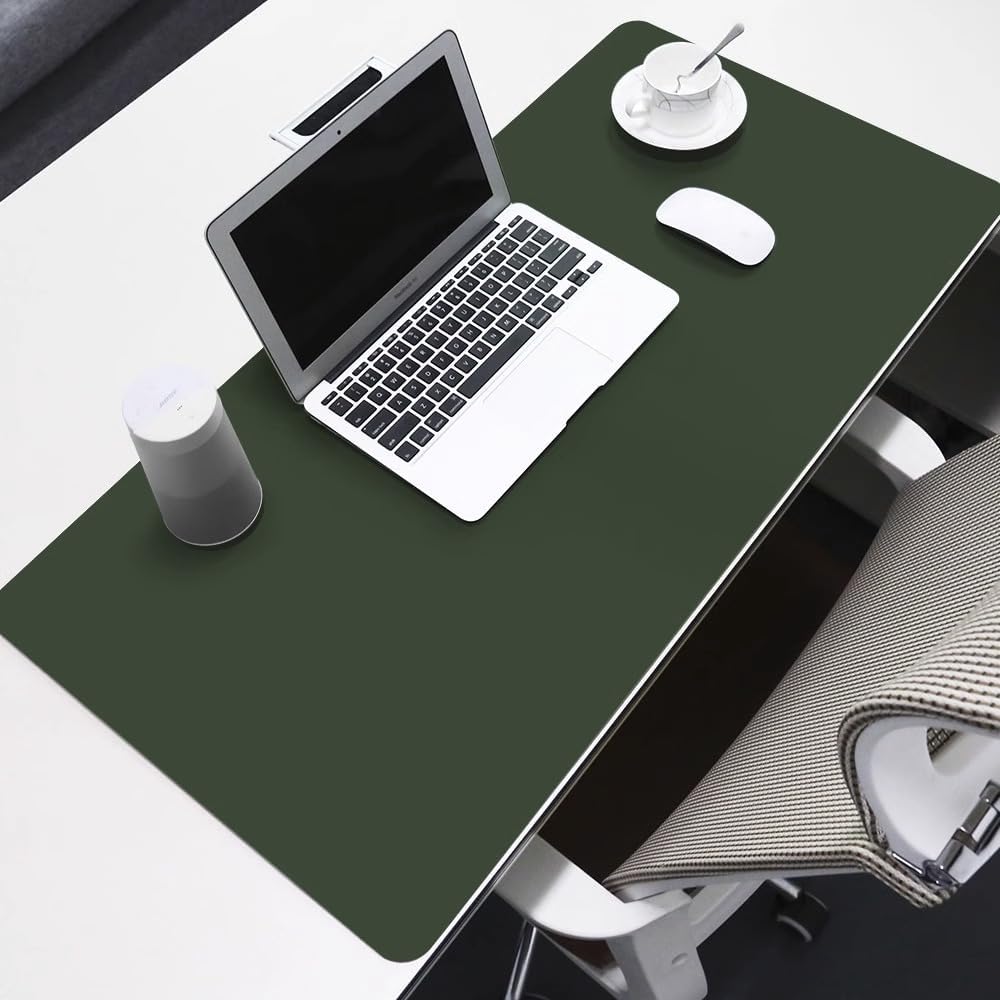 Non-Slip Desk Pad, Waterproof PVC Leather Desk Blotter, Office Desk Mat ...