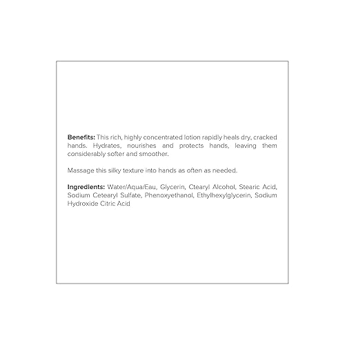 Miniatura 5 de DRMTLGY Crema de manos para manos secas y agrietadas - Loción de manos sin fragancia para manos secas - Crema hidratante de reparación de manos para