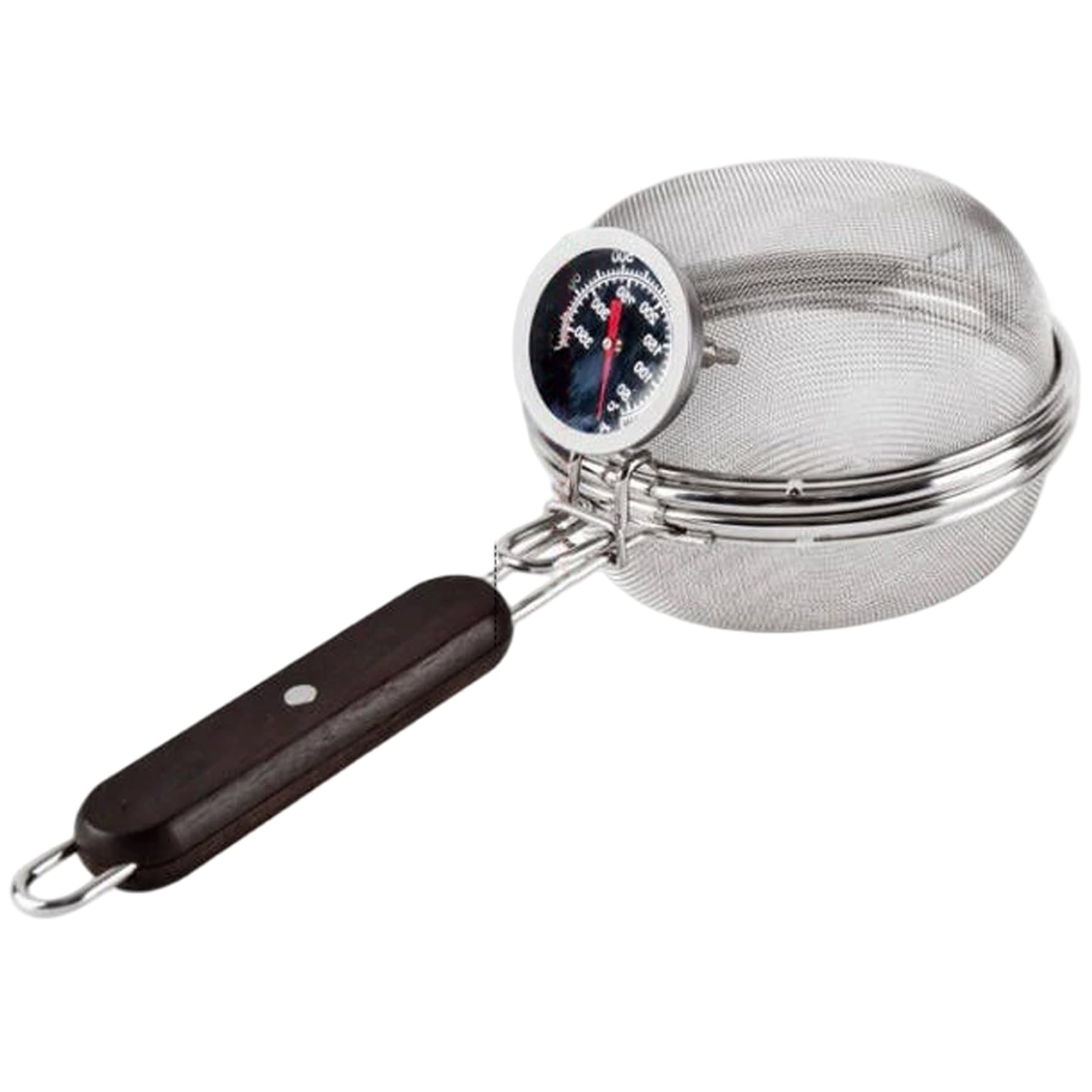 Hperu Silver Coffee Roaster, Stainless Steel Coffee Bean Roaster With Extended Handle, Portable Nut Roasting Stove With Thermometer For Home Cafe Shop - Bean For Home