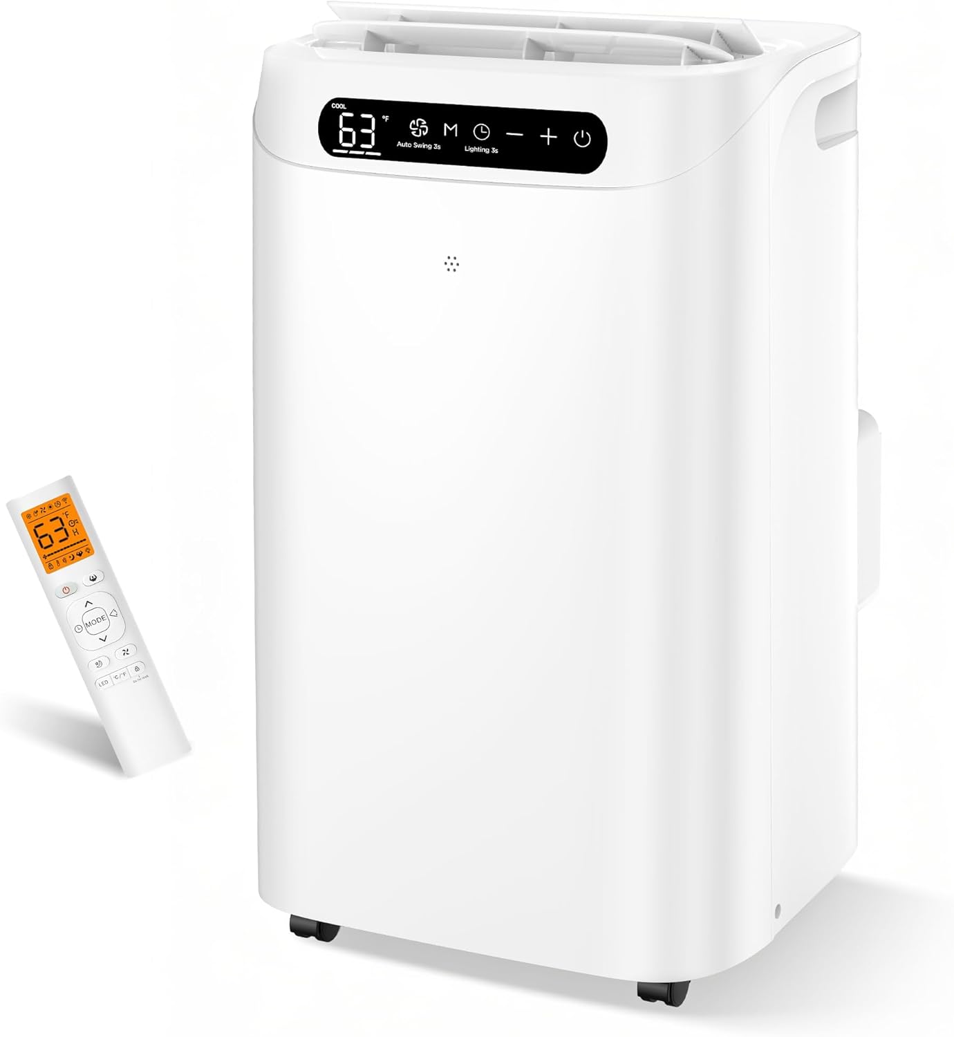 14000 BTU Portable Air Conditioners,Cools Up to 700 Sq.Ft, AC Unit with Cooling/Fan/Dehumidifier/Sleep Mode,Remote Control&Installation Kit, Portable AC for Large Rooms