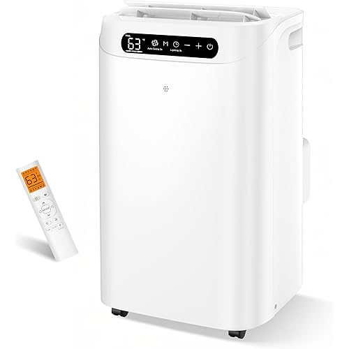 14000 BTU Portable Air Conditioners,Cools Up to 700 Sq.Ft, AC Unit with Cooling/Fan/Dehumidifier/Sleep Mode,Remote Control&Installation Kit, Portable AC for Large Rooms