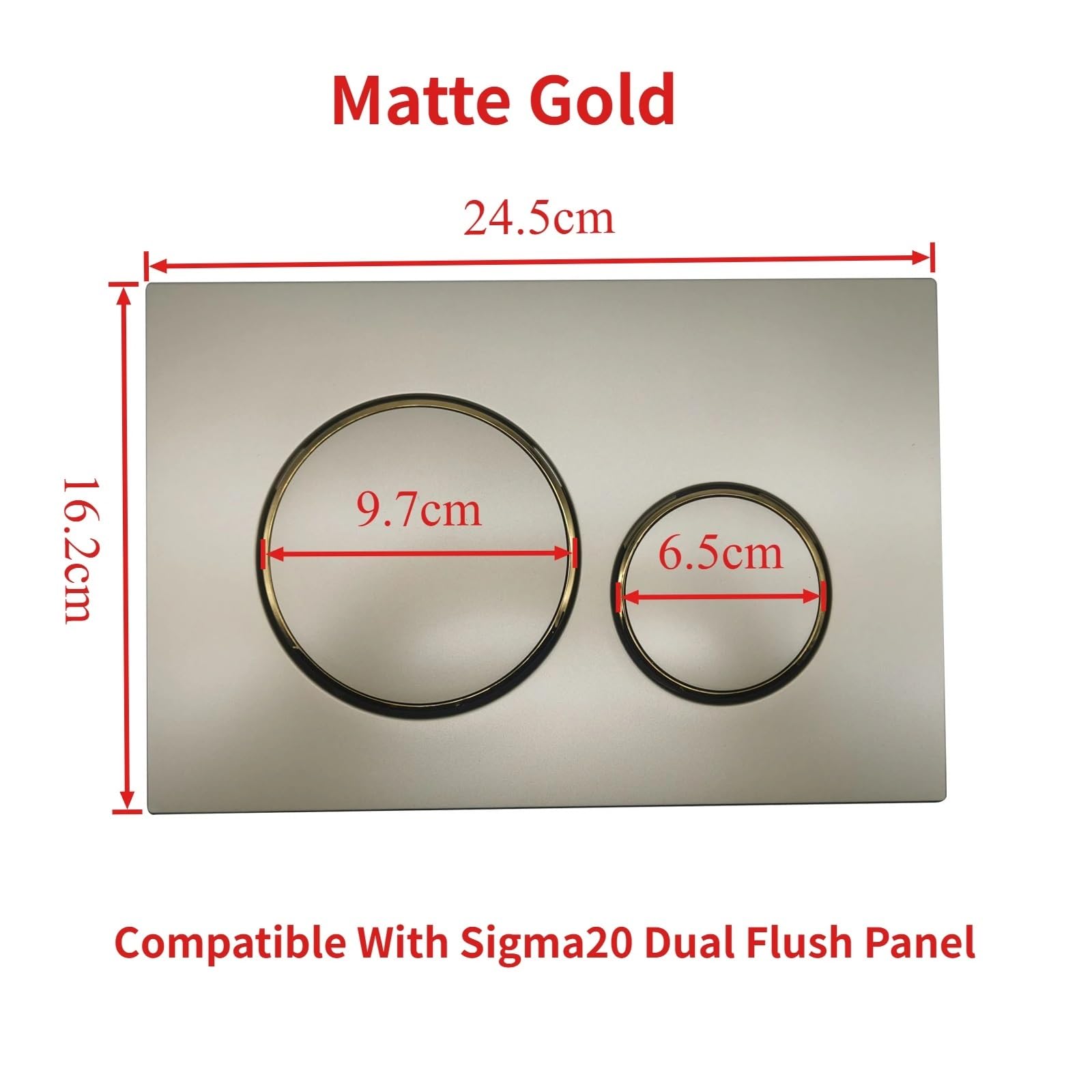 Compatible For Geberit, Double Bouton Or Mat