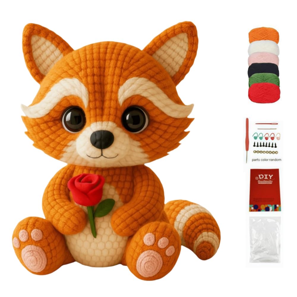 BDKMMS Beginners Crochet Kits,with Step-by-Step Video Tutorials,DIY Knitting Doll