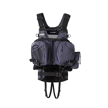 オノ氏 RBBｳｪｰﾃﾞｨﾝｸﾞｹﾞｰﾑﾍﾞｽﾄ ﾌﾞﾗｯｸ×ﾌﾞﾙｰ RBB ウェーディングベストLIMITED - RIVALLEY FISHING