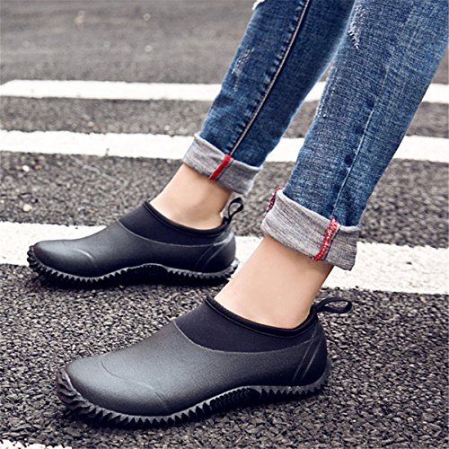 Image of TENGTA Unisex Waterproof Garden Shoes Womens Rain Boots Mens Car Wash Footwear