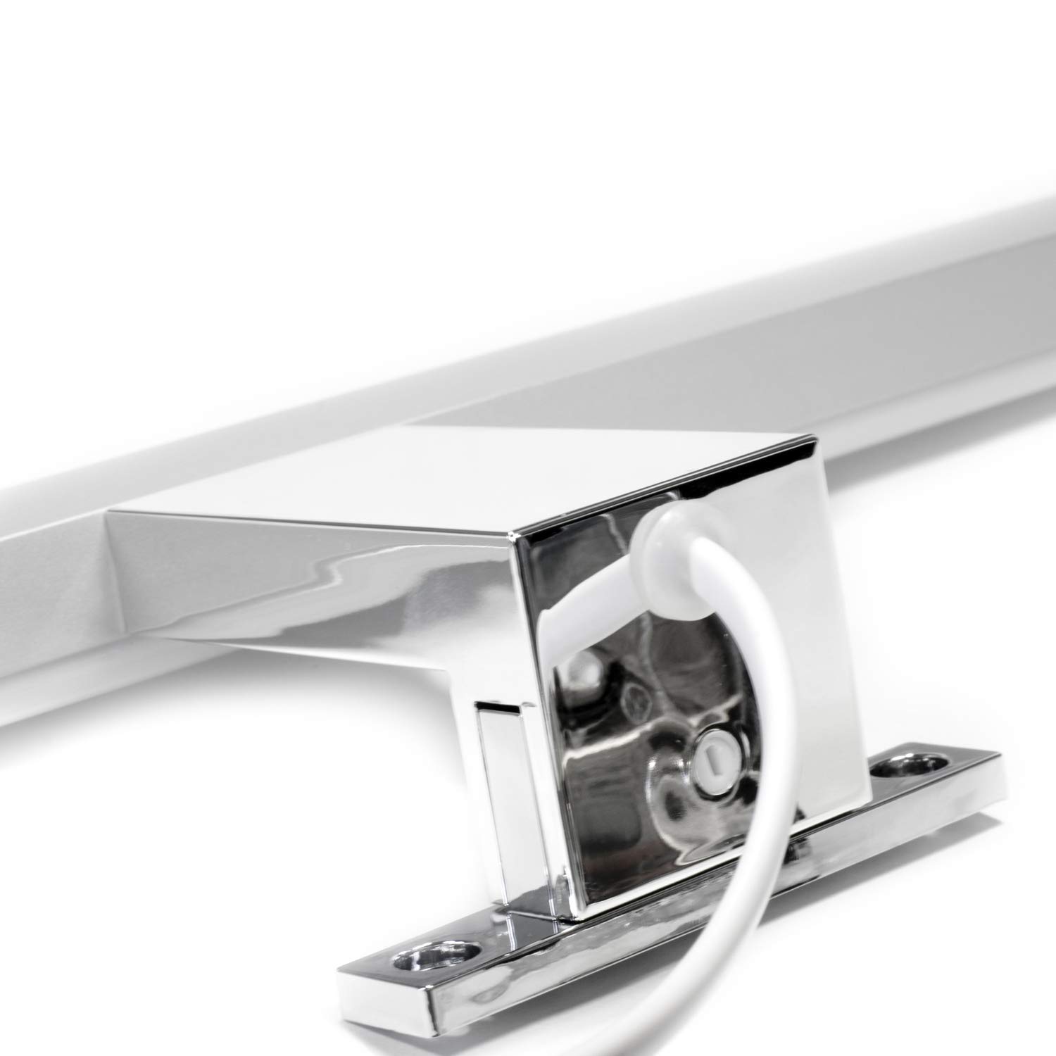 LIGHTWORLD24 Luz de espejo LED 30 cm | Aplique de baño | Luz para maquillaje | Lámpara de baño 5 W 230 V | 550 lm | Blanco neutro 4000 K | IP44 | Montaje en espejo o armario