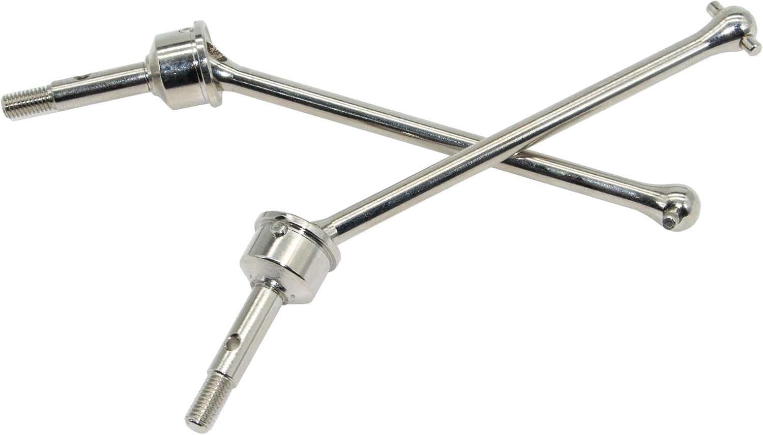 Parts for 1/7 Traxxas UDR CVD Front Drive Shaft Unlimited Desert Racer 85086-4 Upgrades Stub Axle & Pins Set Hop Ups for #8550 8553 Steel Replacement(Silver)