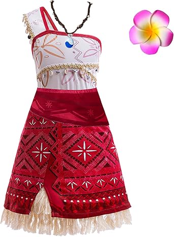 Princess Costume for Girls Adventure Outfit Halloween Cosplay Birthday Party Dress Up with Accessories