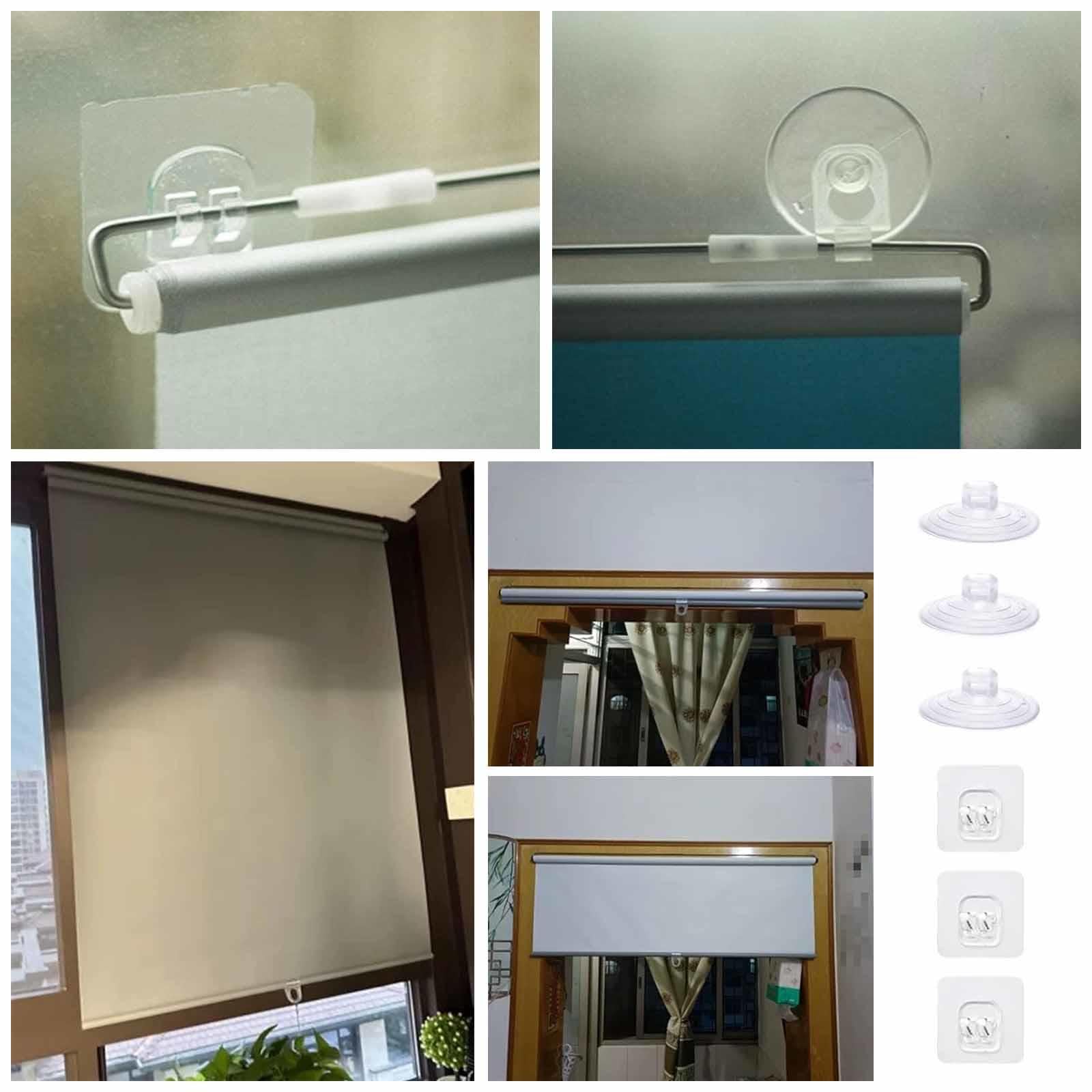 Larur Store enrouleur automatique rétractable pour fenêtres, écran solaire, 32-150 cm, blanc, 150 x 200 cm / 59x79in, idéal pour la cuisine et le bureau, facile à installer