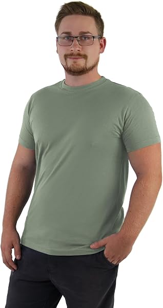 Detailansicht des ALPIDEX Herren T-Shirts im 5er-Pack.