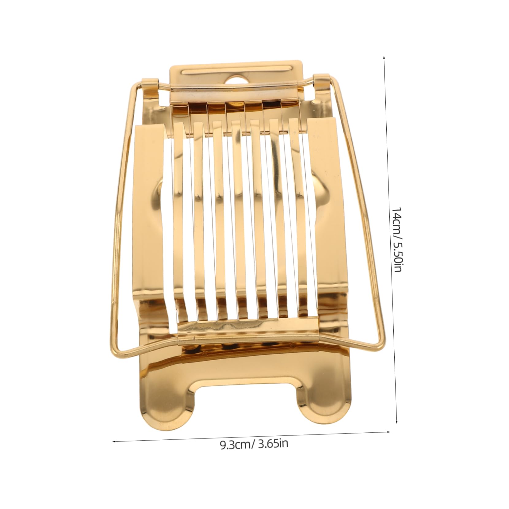 VINTORKY Egg Slicer Egg Cracking Tool Handheld Egg Cutter Cheese Slicer Handheld Egg Separator Tool Food Slicer Egg Removal Tool Egg Cutter Slicer Handheld Slicer Stainless Steel Golden