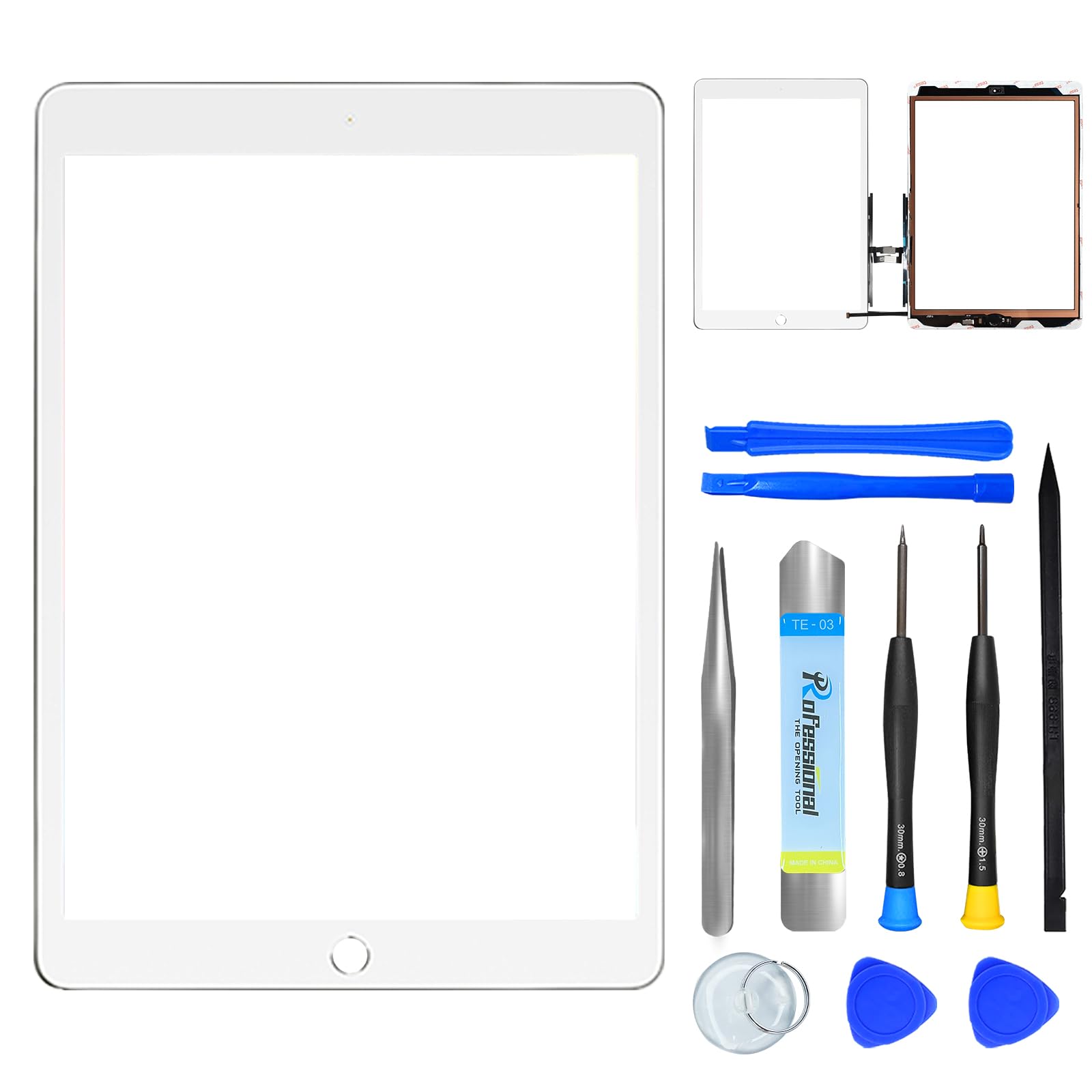 NB+ for iPad 9 (9th Generation) A2602 A2603 A2604 A2605 Screen Replacement Glass Digitizer, for iPad 9th Gen 10.2