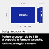 Samsung T7 Resurrected MU-PD2T0G/WW, SSD Externe Portable Gris Clair, 2 to, USB 3.2 Gen.2 - 3
