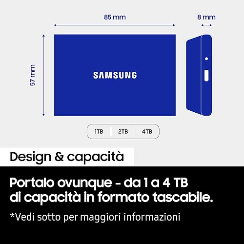 Samsung T7 Resurrected MU-PD2T0G/WW, SSD Externe Portable Gris Clair, 2 to, USB 3.2 Gen.2 - 3