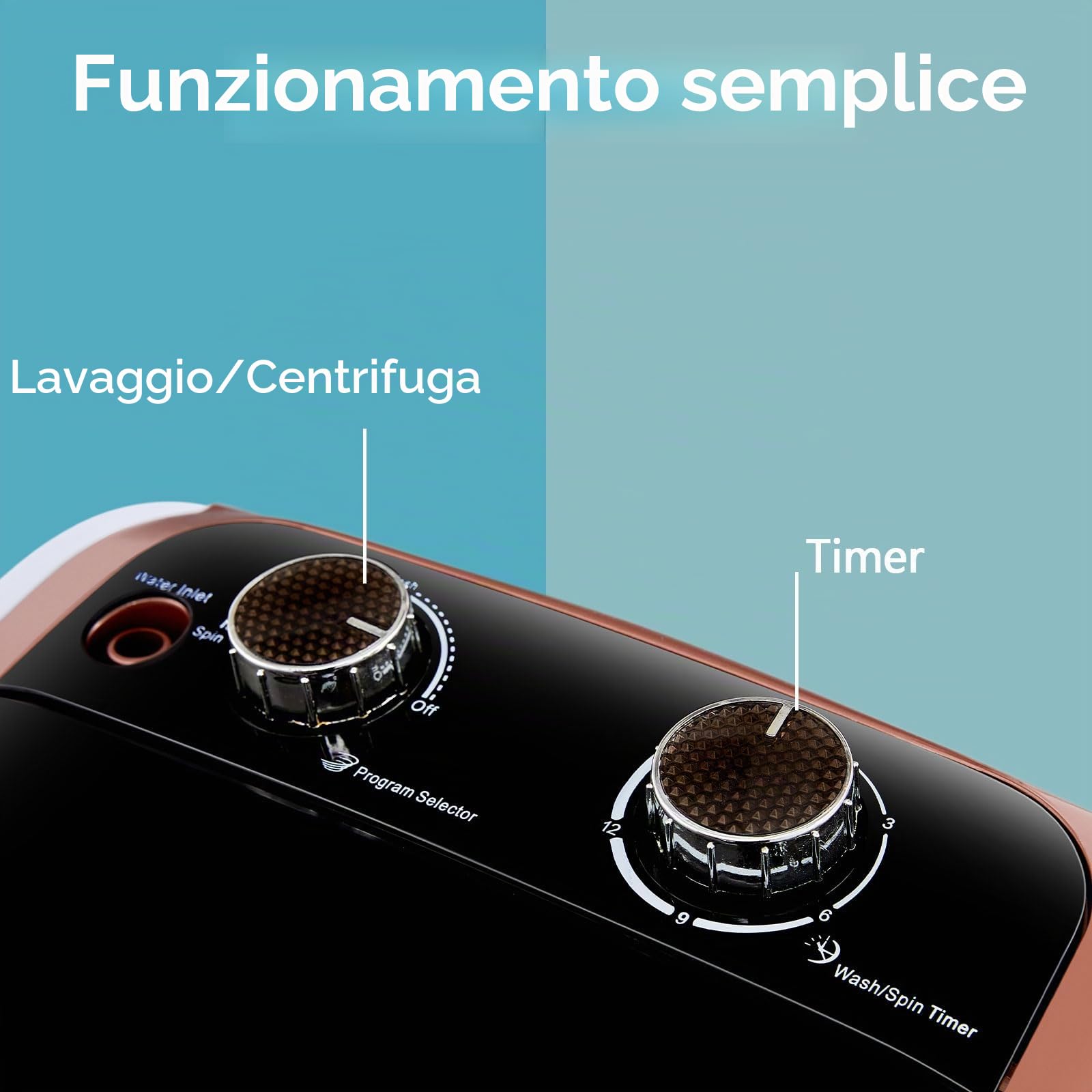 CLIPOP Mini lavatrice portatile per la casa, lavatrice 2 in 1 campeggio e centrifuga lavanderia, lavatrice elettrica e asciugatrice per vestiti del bambino