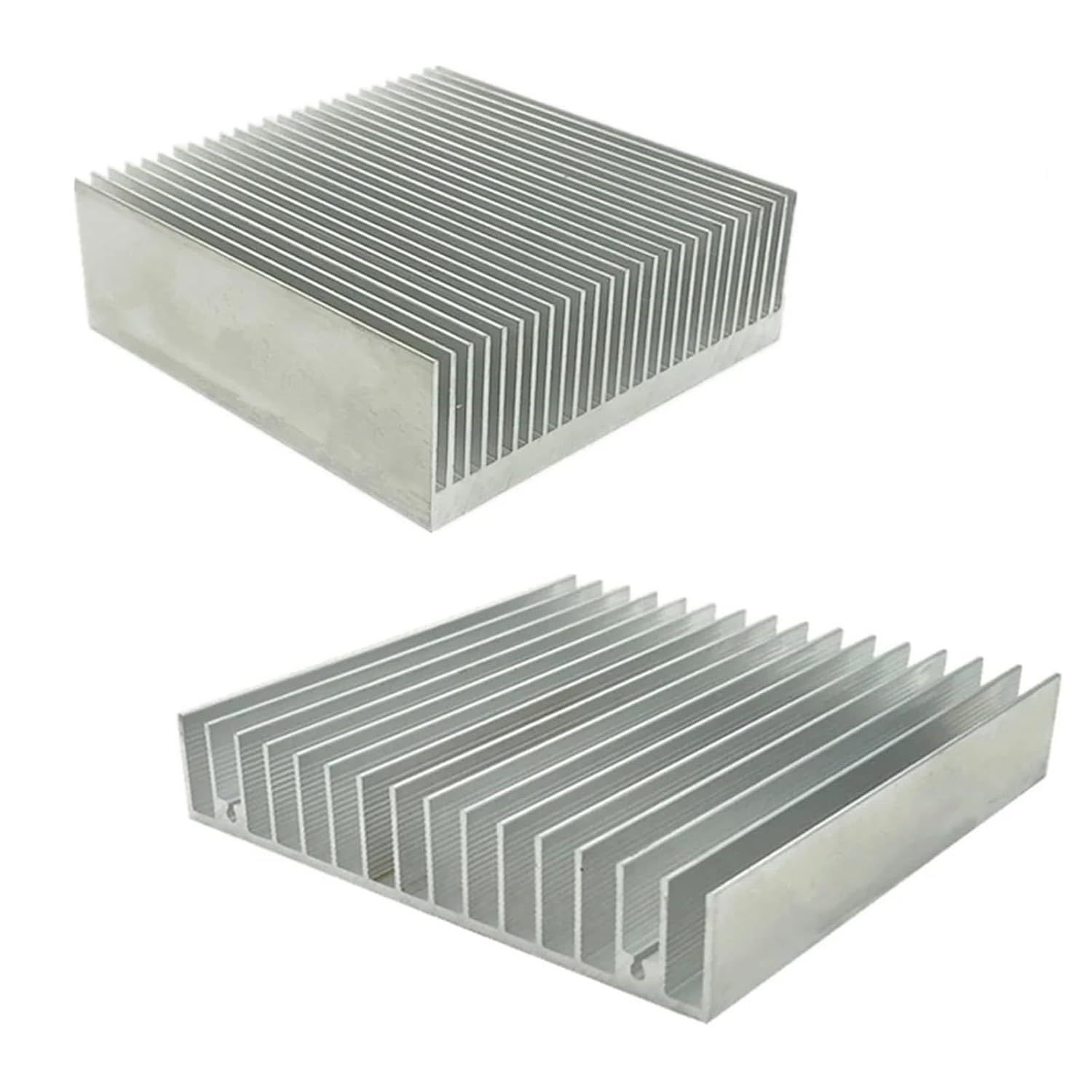 Aluminum Heatsink 3PCS Electronic Radiator Computer Water Cooling System CPU Chip LED(100x100x18mm)