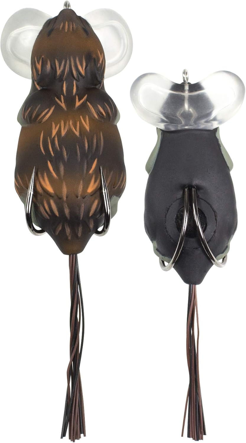 Lunkerhunt Topwater Fishing Lures (3-Pack) | Yappa Fishing Bait with Weedless Hooks for Bass Trout Fishing, Soft Hollow Body | Contains: 1 Rat, 1 Bug, 1 Frog : Sports & Outdoors