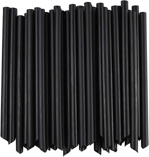 Miniatura 2 de ALINK 100 pajitas Boba negras + pajitas Boba de plástico de 100 colores