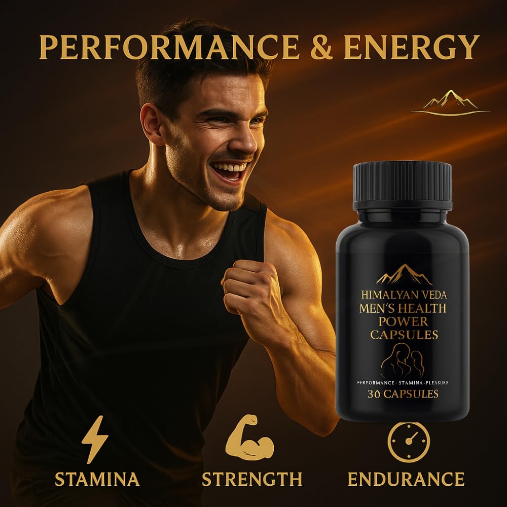 Himalyan Veda Men’s Health Power Capsules | Ayurvedic Strength, Stamina & Energy Support Supplement for Men | With Ashwagandha, Shilajit, Safed Musli & Kaunch Beej | Natural Herbal Wellness Formula for Daily Vitality & Performance Support — Amazon image 2