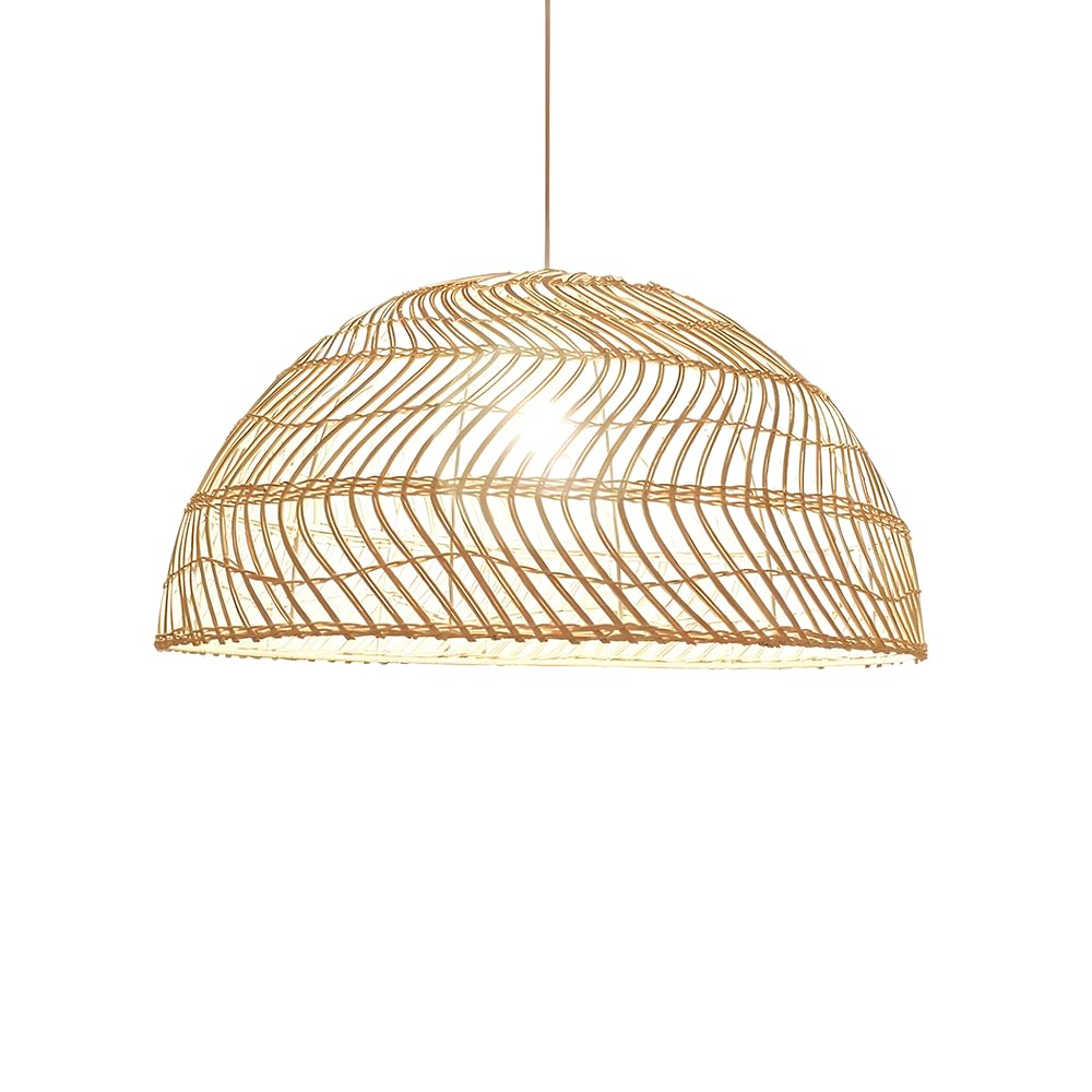 CHUNGYANG Southeast Asian Entryway Lighting Fixture Rattan Pendant Light for Restaurant Guesthouse Japanese Teahouse Rattan Pendant Lamp Farmhouse Rustic Bedroom Living Room Chandelier Light Fixture