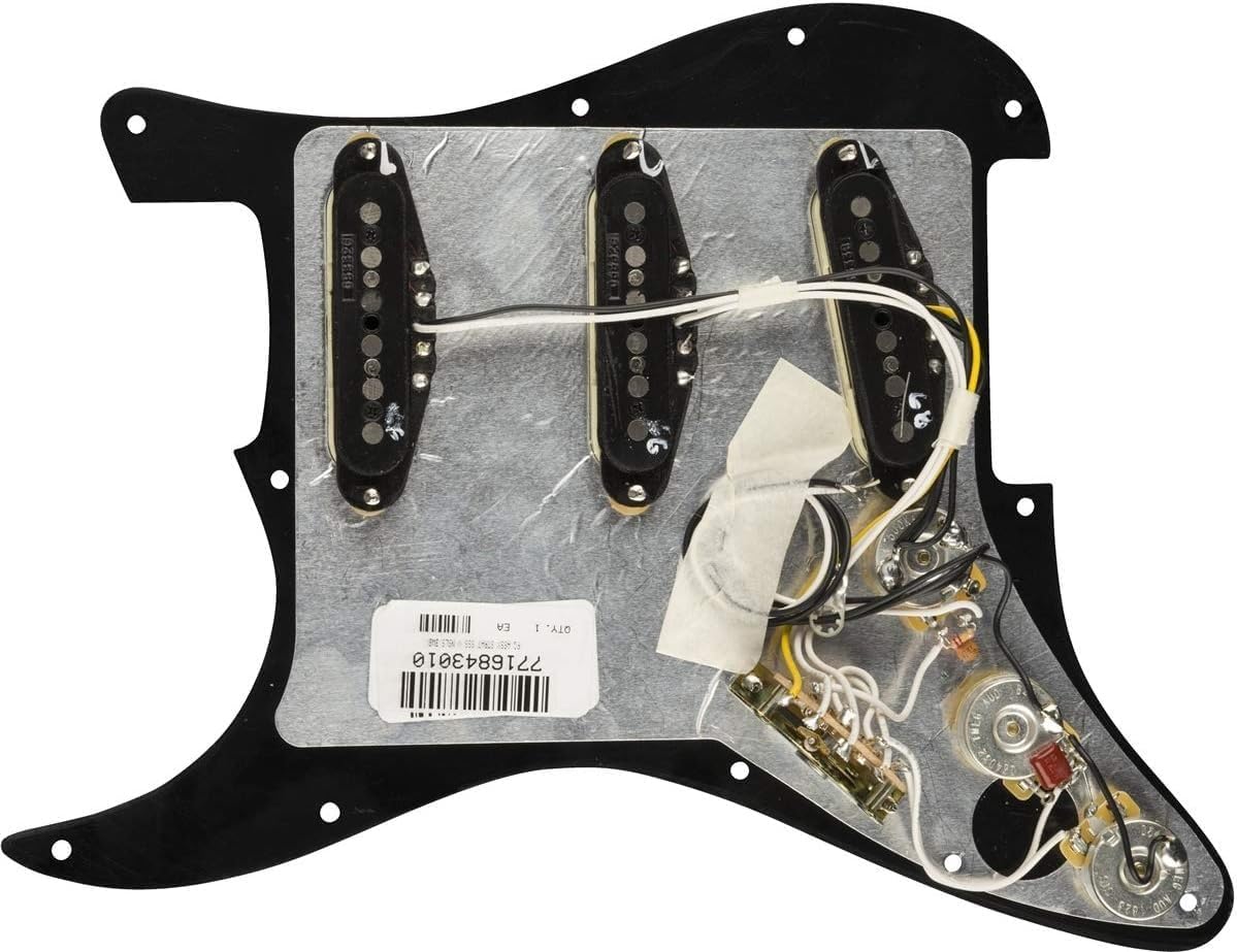 Fender Vintage Noiseless Prewired Stratocaster Pickguard - 3-Ply Black
