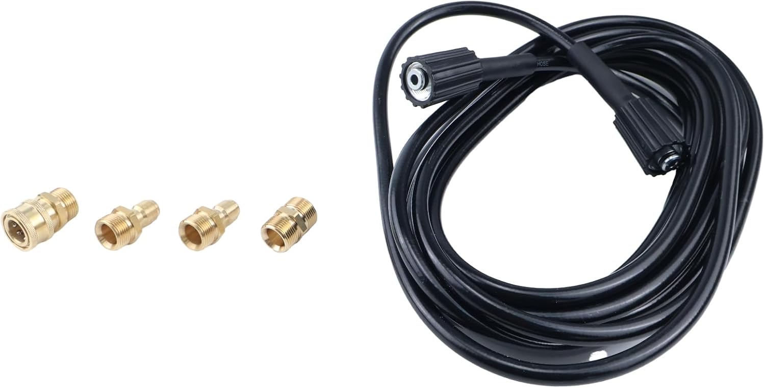 25 ft 3600 PSI High Pressure Extension Hose with Adaptors M22 8.756-105.0 87561050 Compatible with Karcher K1700-K2000