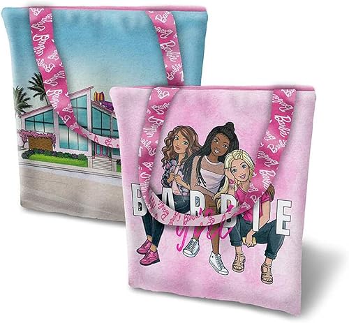 Miniatura 2 de Riley Blake Colección de mercancía temática de Barbie, incluyendo apiladores de 5 pulgadas, rolies, paneles y más (Barbie Girl Main Blush 72 x 43