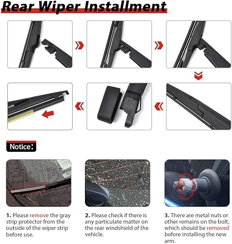 Vista 131 de Repuesto para Hyundai Tucson 2010-2015, juego de limpiaparabrisas trasero - OTUAYAUTO Factory OEM Style 988111H000