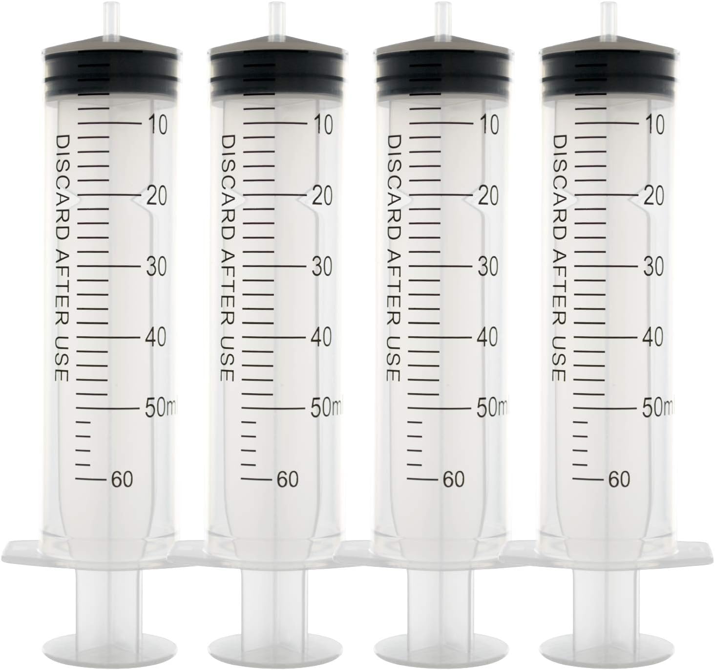 50 pcs 50ml Syringe Without Needle, Disposable Syringes,Plastic Syringe, Industrial Syringe, Hydroponics Syringe, Pet Feeding Syringe (50ml-50pcs)