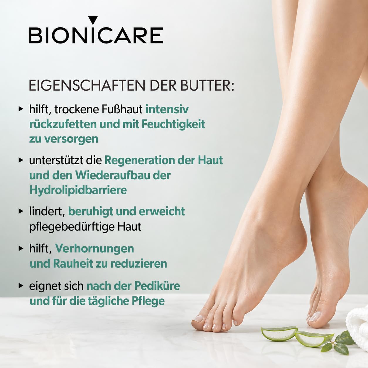 Fußcreme Für Sehr Trockene Füße, Mandelöl und Aloe, 4x200 ml
