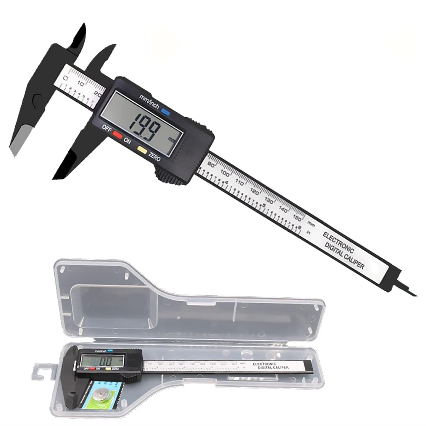 Umi Digital Caliper 150mm (6 Inch) Stainless Steel with Large LCD Screen – Electronic Vernier Caliper for Internal, External & Depth Measurement – Precision Measuring Tool-image-42