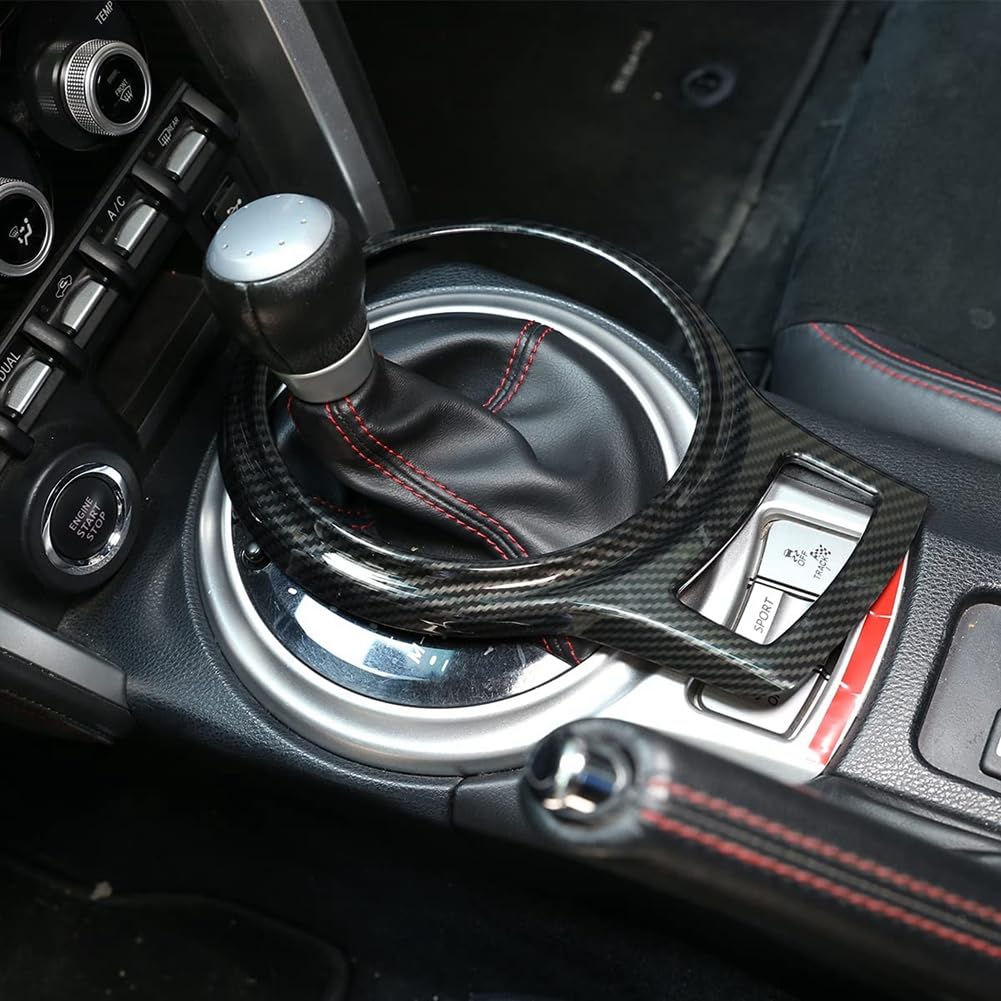 3X Dla BRZ 86 2012-2020 Konsola środkowa Pasek Boczny Panel Zmiany Biegów Pokrowiec Dekoracyjny Wykończeniowa Akcesoria Samochodowe