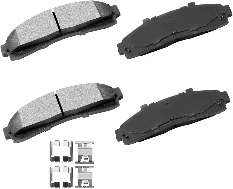 Pastilhas de freio dianteiras cerâmicas cciyu D652 para Ford, Mazda e Mercury – Jogo com 4 unidades