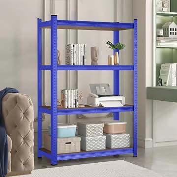 Amazon.co.jp: 本棚 - ブルー / Shelf / Furniture: Product Types