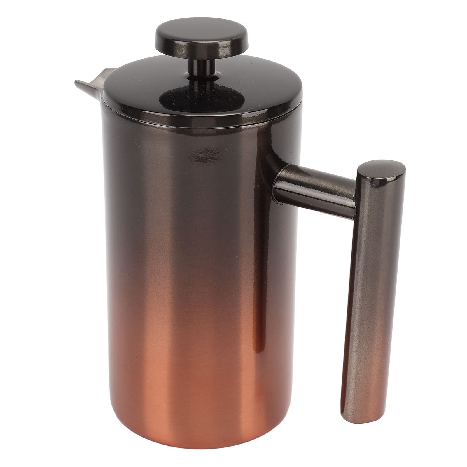 Cafetera De Prensa Francesa, Prensa De Café Con Aislamiento De Acero Inoxidable 304, Cafetera De Prensa Francesa Con Filtro Rampa De Gradiente De Acero Inoxidable De Doble Capa(800ML)