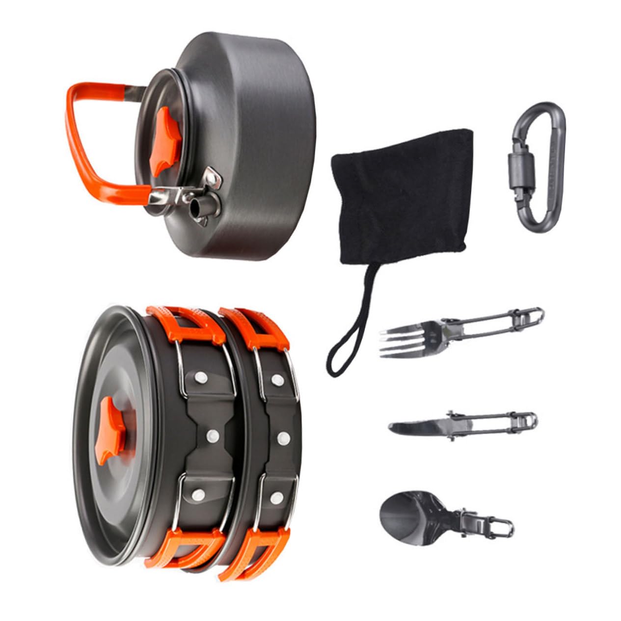 UPKOCH Utensilios De Cocina para Camping Sartén Olla Kit De Cocina Combinado Suministros para Acampar Accesorios para Barbacoa Al Aire para Personas