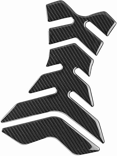 Miniatura 2 de Etiqueta engomada de la motocicleta del protector de fibra de carbono, protector universal 3D de la almohadilla del combustible del aceite de la
