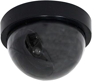 ToolUSA Anti-Theft Dummy Security Camera | Black Mirror Finish | Realistic Blinking Activation Light | Versatile Indoor & Outdoor Use | 4.5
