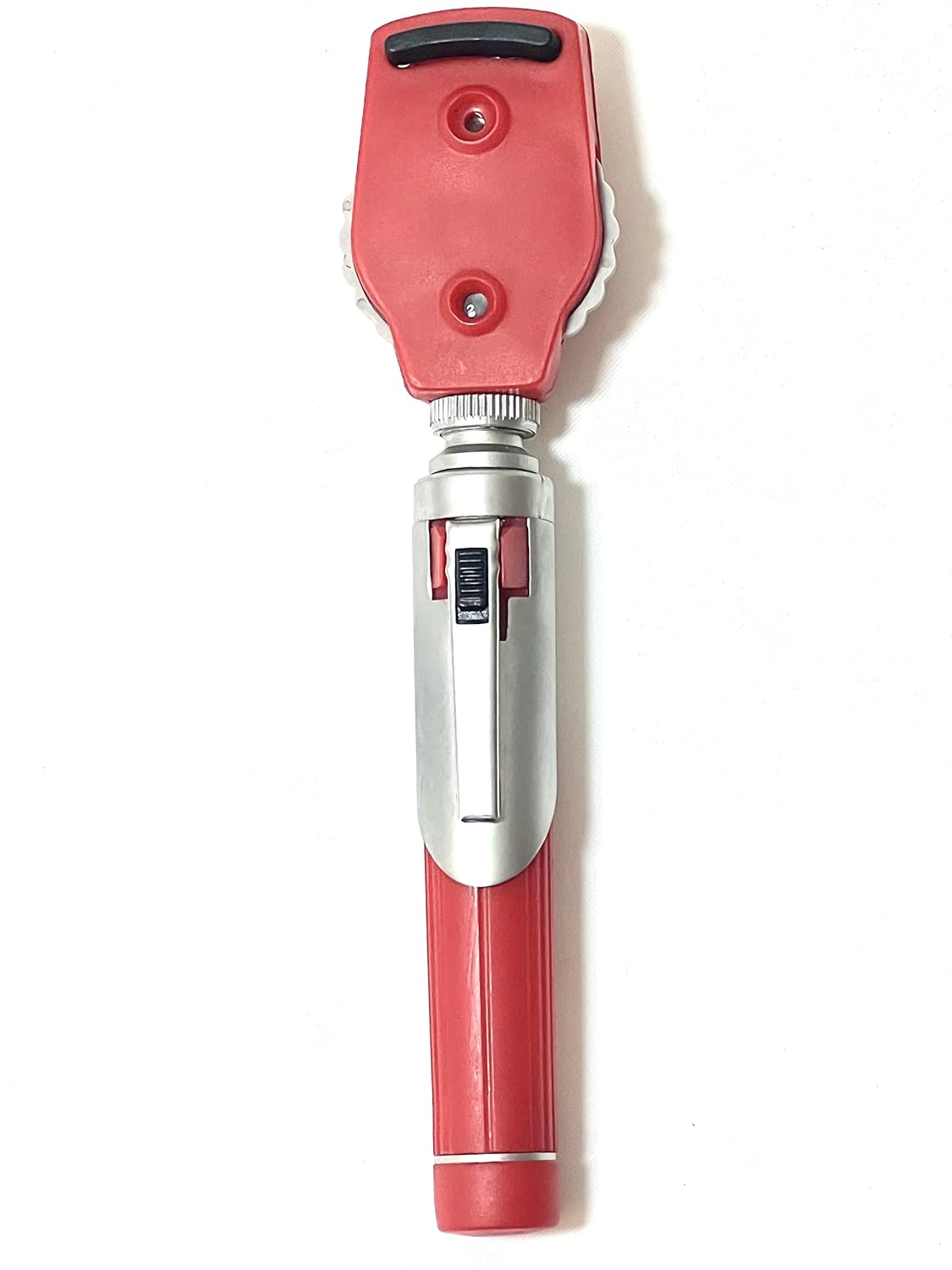 Cynamed Otoscope - Ear Scope with Light, Ear Infection Detector, Both Adult and Pediatric Disposable Specula Tips (RED)