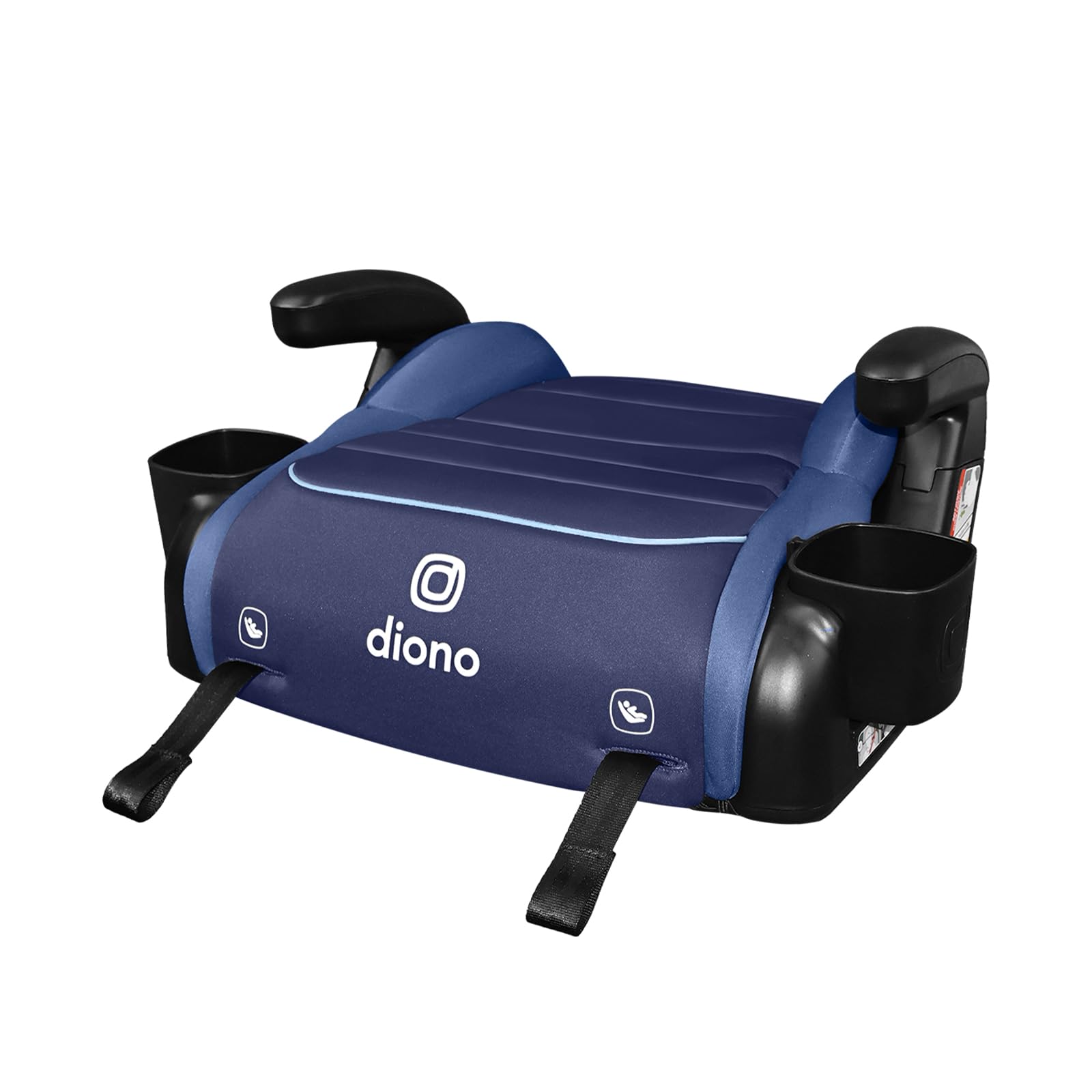 Diono Connect3 RXT Backless Booster, Slim Fit 3-Across in Many Mid-Sized Sedans and SUVs, for Children from 40-120 lbs., Lightweight with Latch connectors