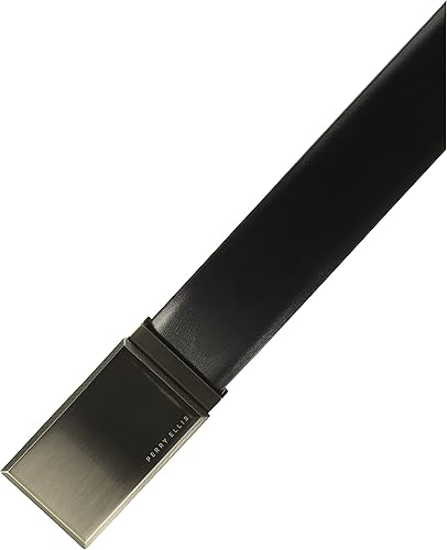 Miniatura 2 de Perry Ellis Cinturón reversible de piel 100% con estampado para hombre (tallas 30-44 pulgadas)