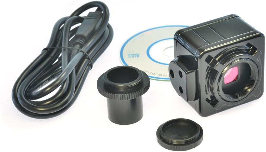 HAYEAR 5.0MP USB Cmos Camera Electronic Digital Eyepiece Microscope Free Driver/Measurement Software High Resolution for WIN10/7/8 MAC