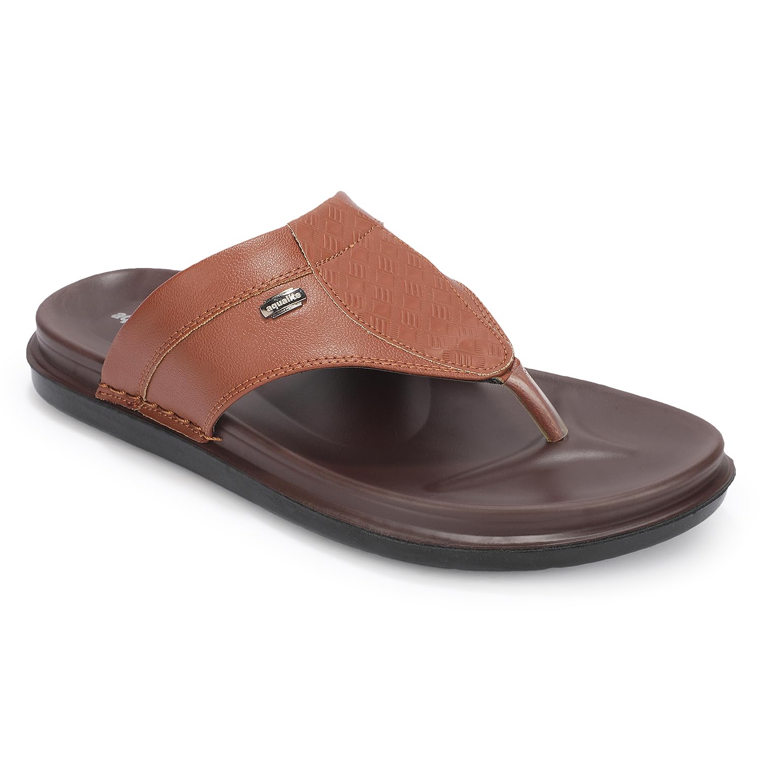 aqualite Men's Casual Sandals | PVC Rexine Upper & PU Sole | Lightweight Comfortable Anti-Slip Sandals for Men, Daily Wear, Walking, Travel, Office & Outdoor Footwear-picture-33